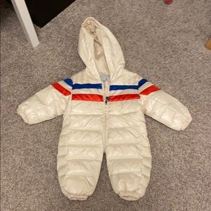 Baby moncler down duvet snowsuit 6m -12m